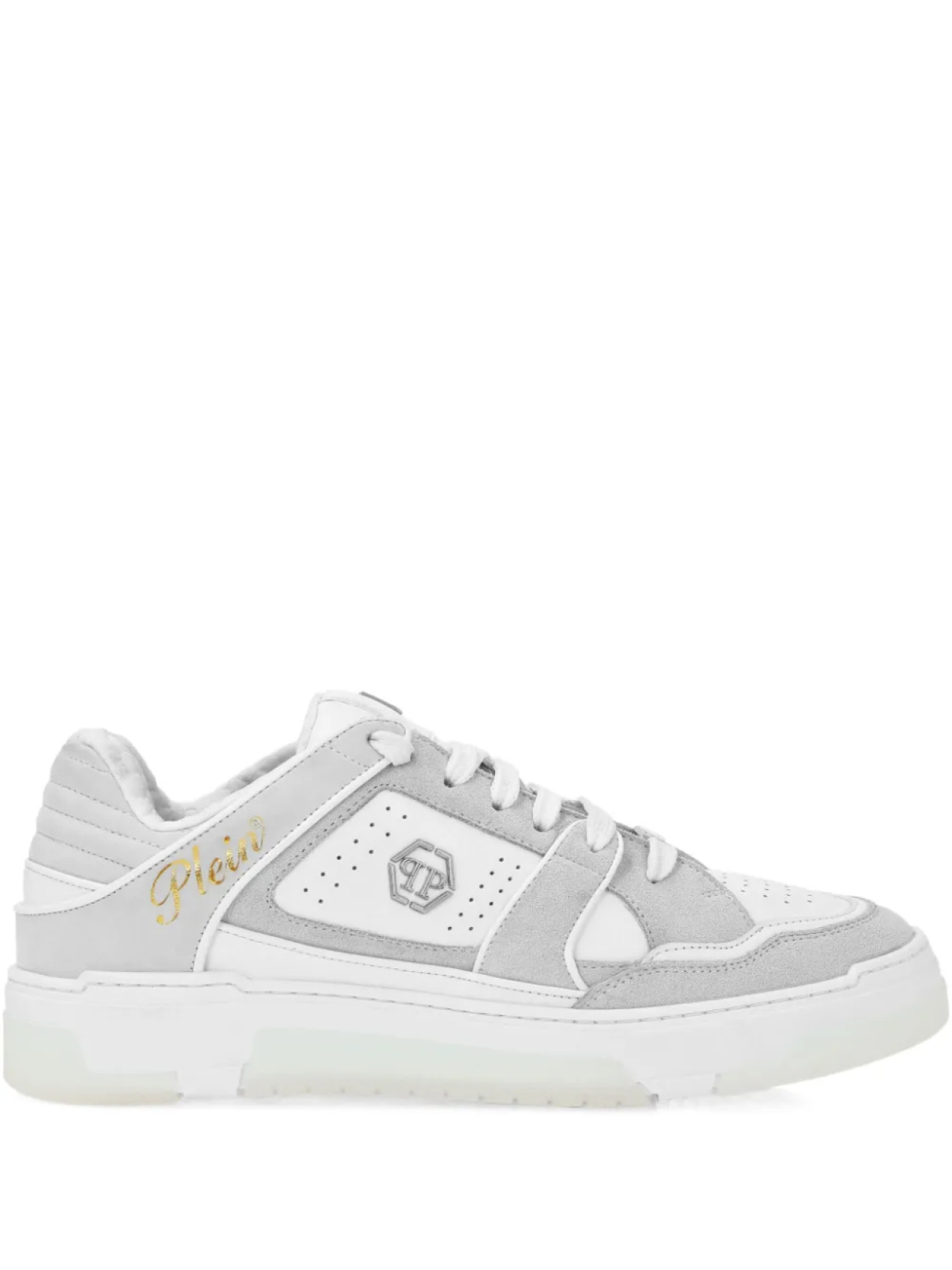 

Кроссовки с кожаными вставками Philipp Plein, белый
