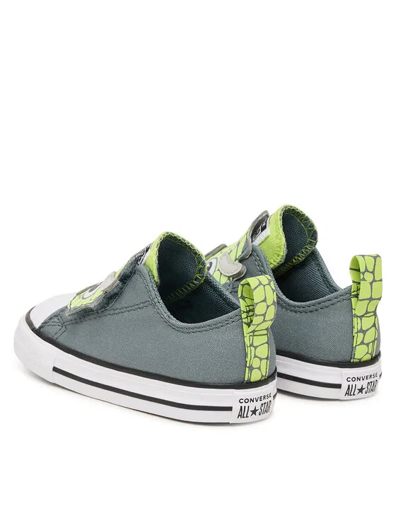 Кеды Chuck Taylor All Star One Strap Dinos Easy-On Converse, серый — фото 3