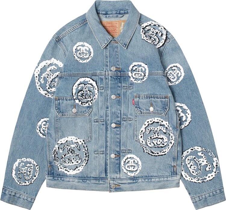 

Куртка Stussy x Denim Tears Type 2 Jacket 'Light Indigo', синий