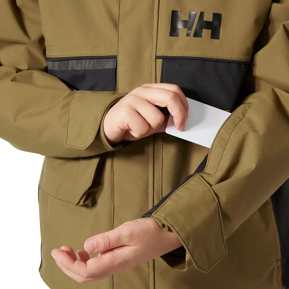 Детская куртка для мальчиков утепленная Helly Hansen Jr Powder LT Jacket, Sepia — фото 3