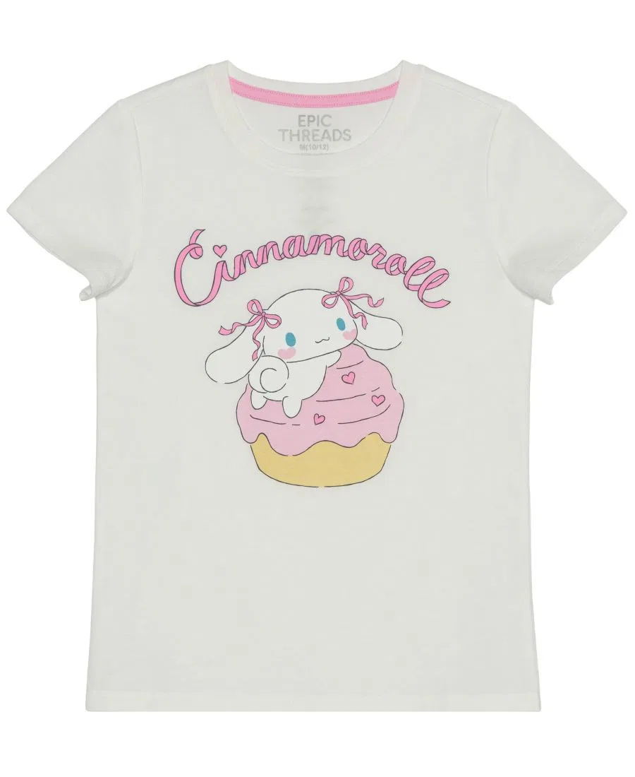 Футболка с коротким рукавом Cinnamoroll Bakery Graphic Epic Threads, Angel White