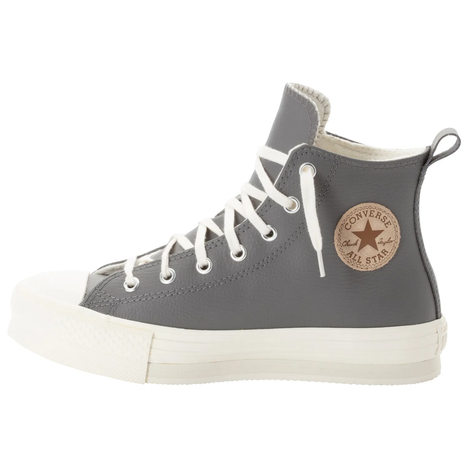 Детские кроссовки на шнуровке Converse, Sharkskin/Warm Quarry/Egret — фото 2