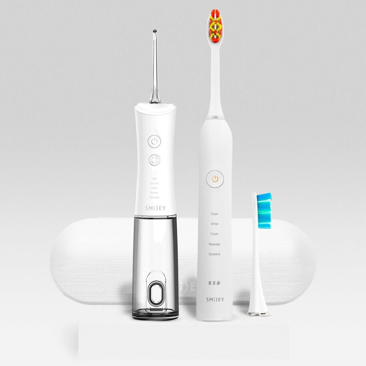 Smiley набор: зубная щетка pro white sonic white, 1 шт. + ирригатор pro aqua, 1 шт.