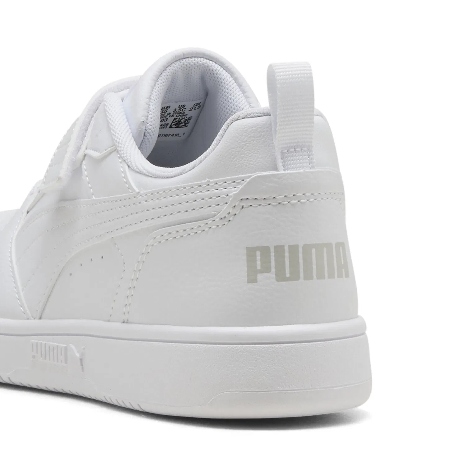 Детские кроссовки с полувысоким верхом Rebound V6 Puma, Weiss Grau — фото 2