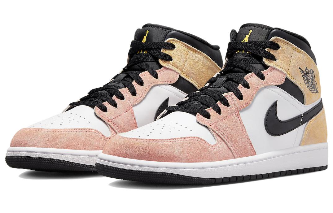 Кроссовки Air Jordan  1 Mid SE 'Flight Club', Розовый — фото 3