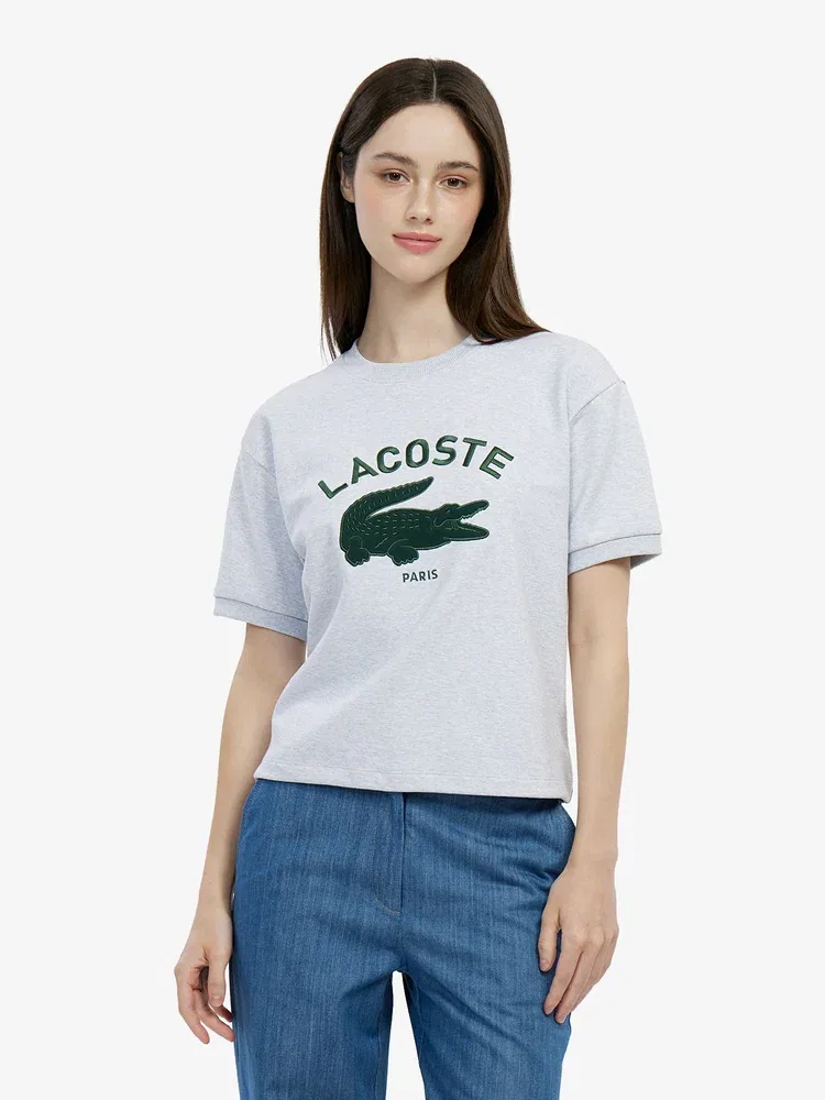Свитшот Oversize LACOSTE, Antique Silver