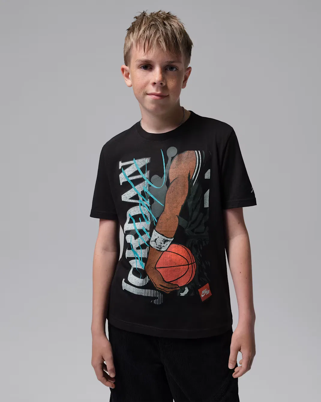 Детская футболка Jumpman с подставкой для бедра Jordan, Black