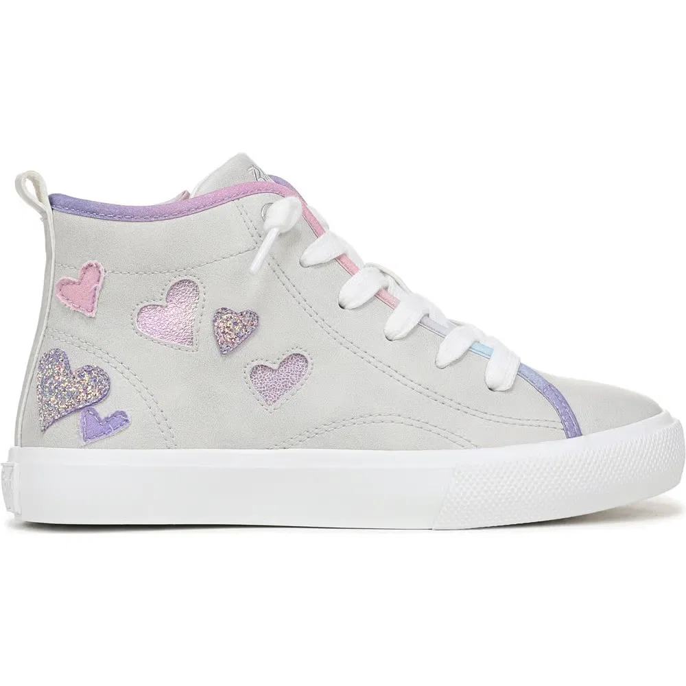 Детские высокие кроссовки Vibin Blowfish Malibu, Grey/Pink/Purple — фото 2