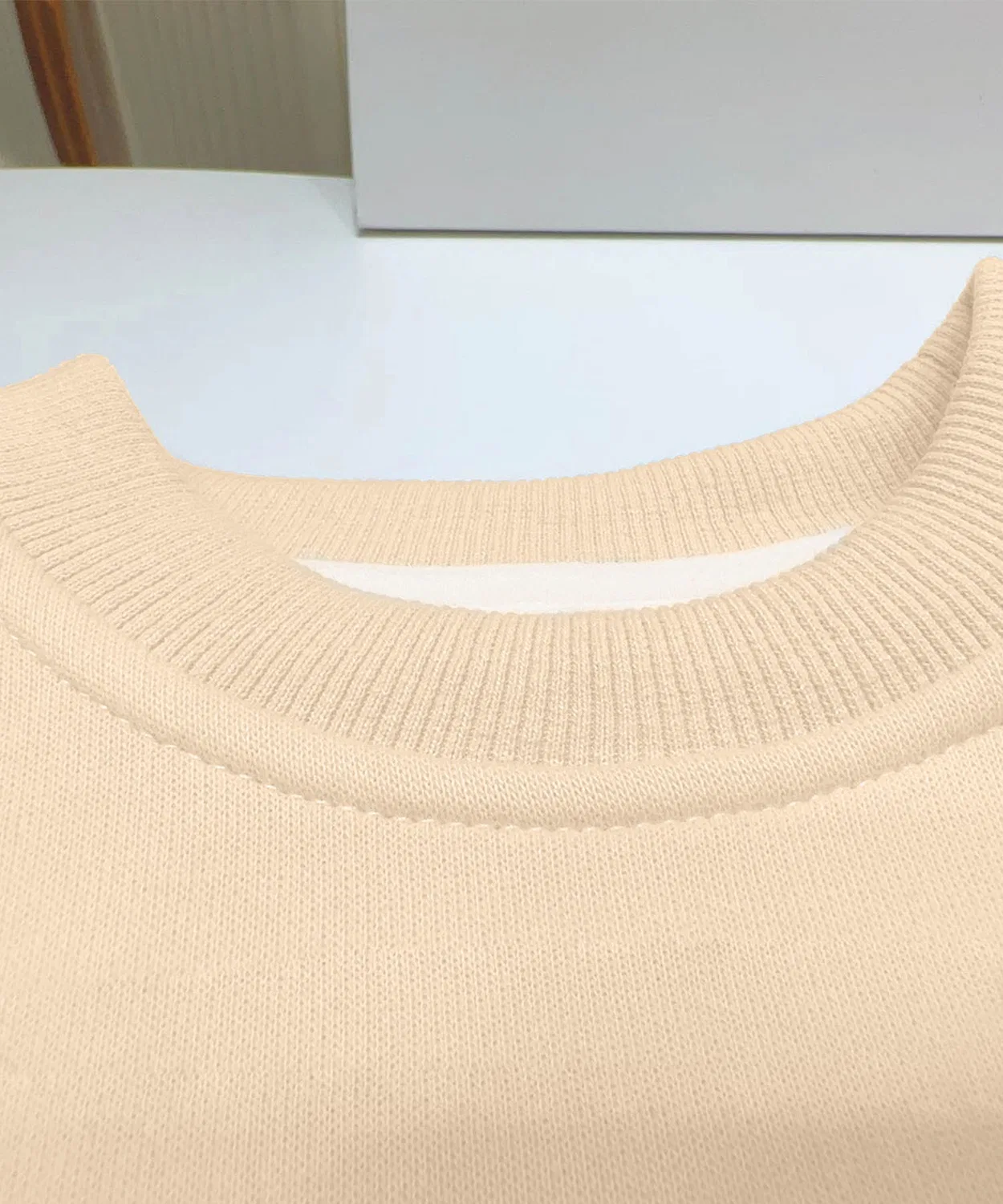 Детский свитшот для девочек с длинным рукавомaimoha, Off White — фото 4