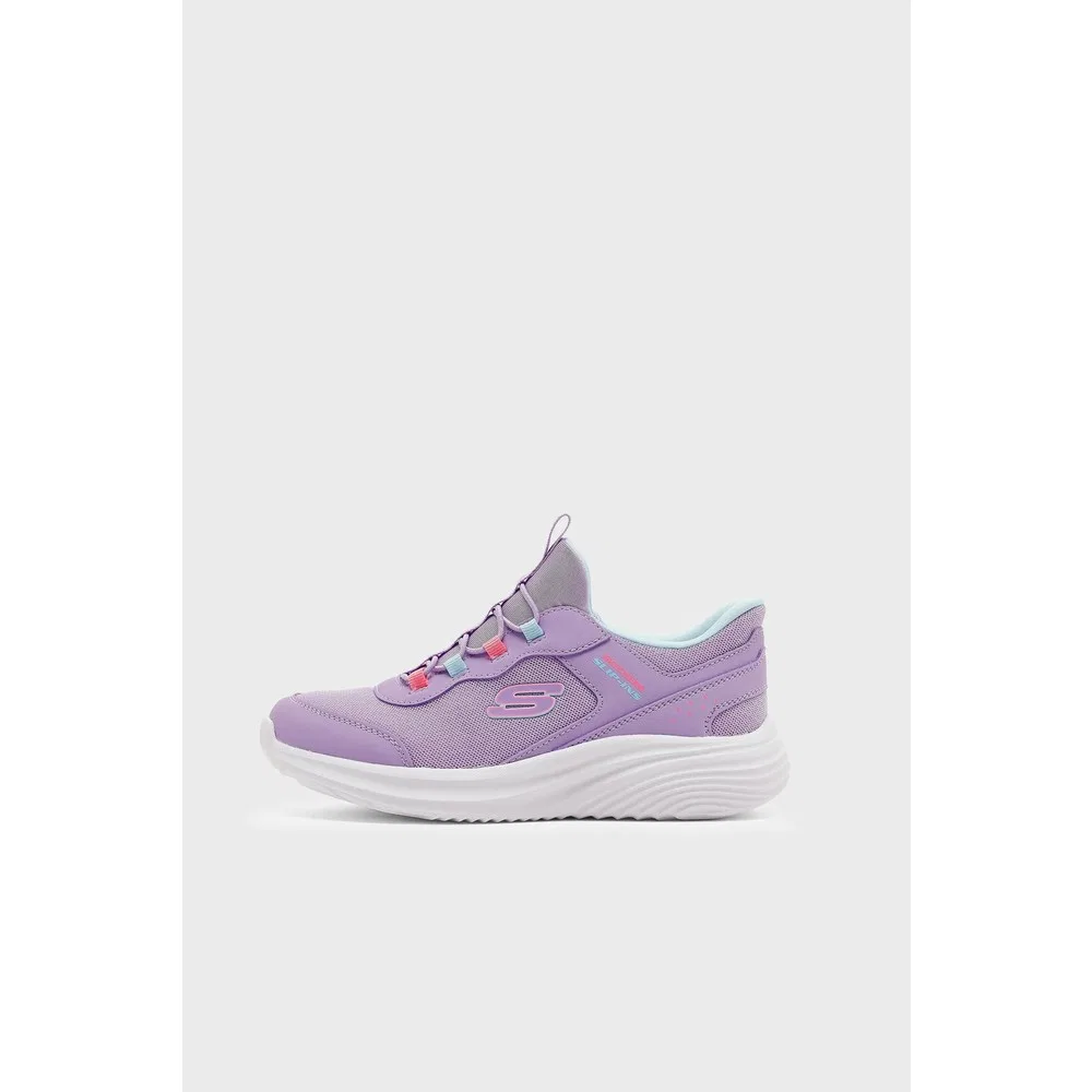 Детские кроссовки для девочек на шнуровке с логотипом Lav Skechers — фото 2