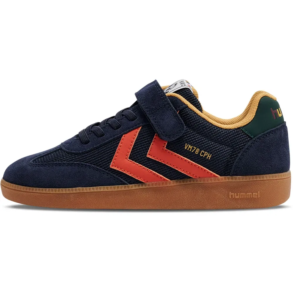 Детские кроссовки для девочек с липучкой Hummel VM78 CPH, Blue