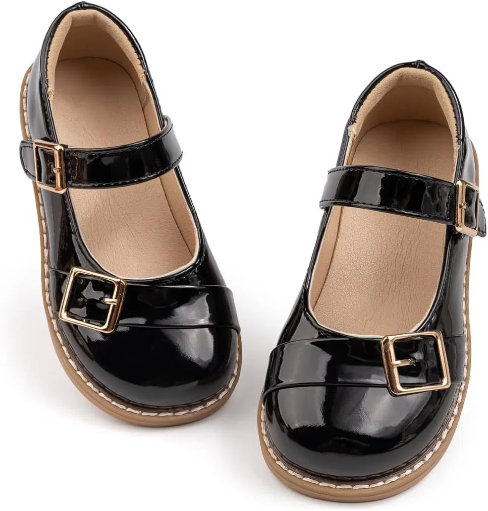 Детские туфли Мэри Джейн для девочек Oxford GOJERP, Black