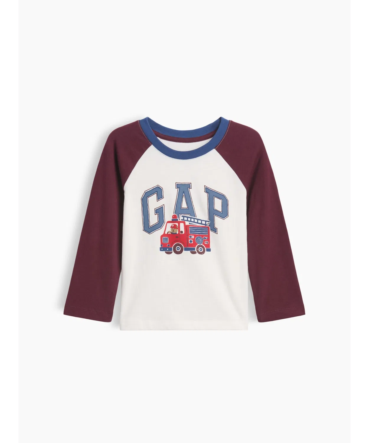 Детская футболка с длинным рукавом модель Color Block GAP Logo GAP, Red