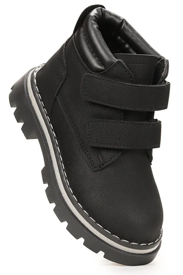 Детские ботинки для девочек на плоской подошве Kiko Kids, Black