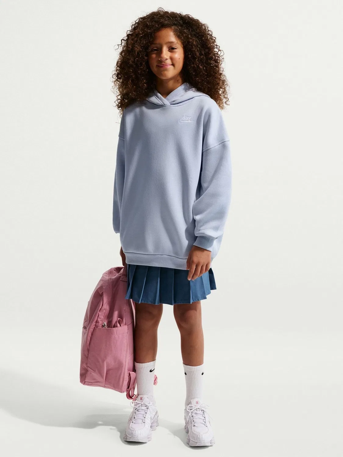Худи оверсайз Nike Ghost Grey