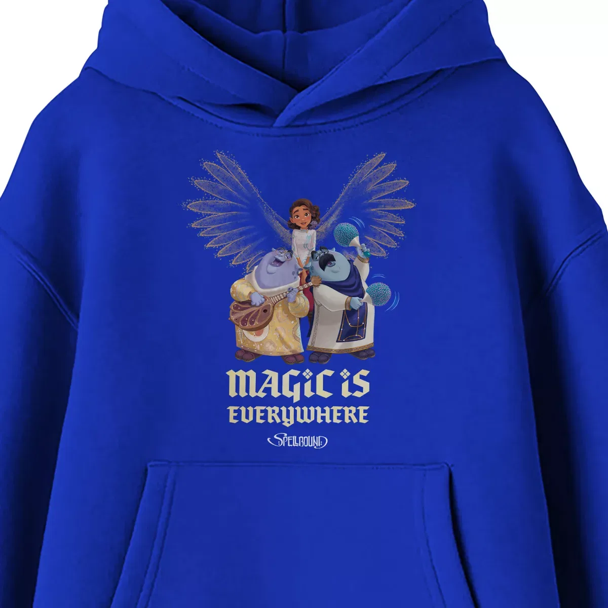 Детское худи с принтом Spellbound Elian & Oracles Magic Is Everywhere, Royal Blue — фото 2