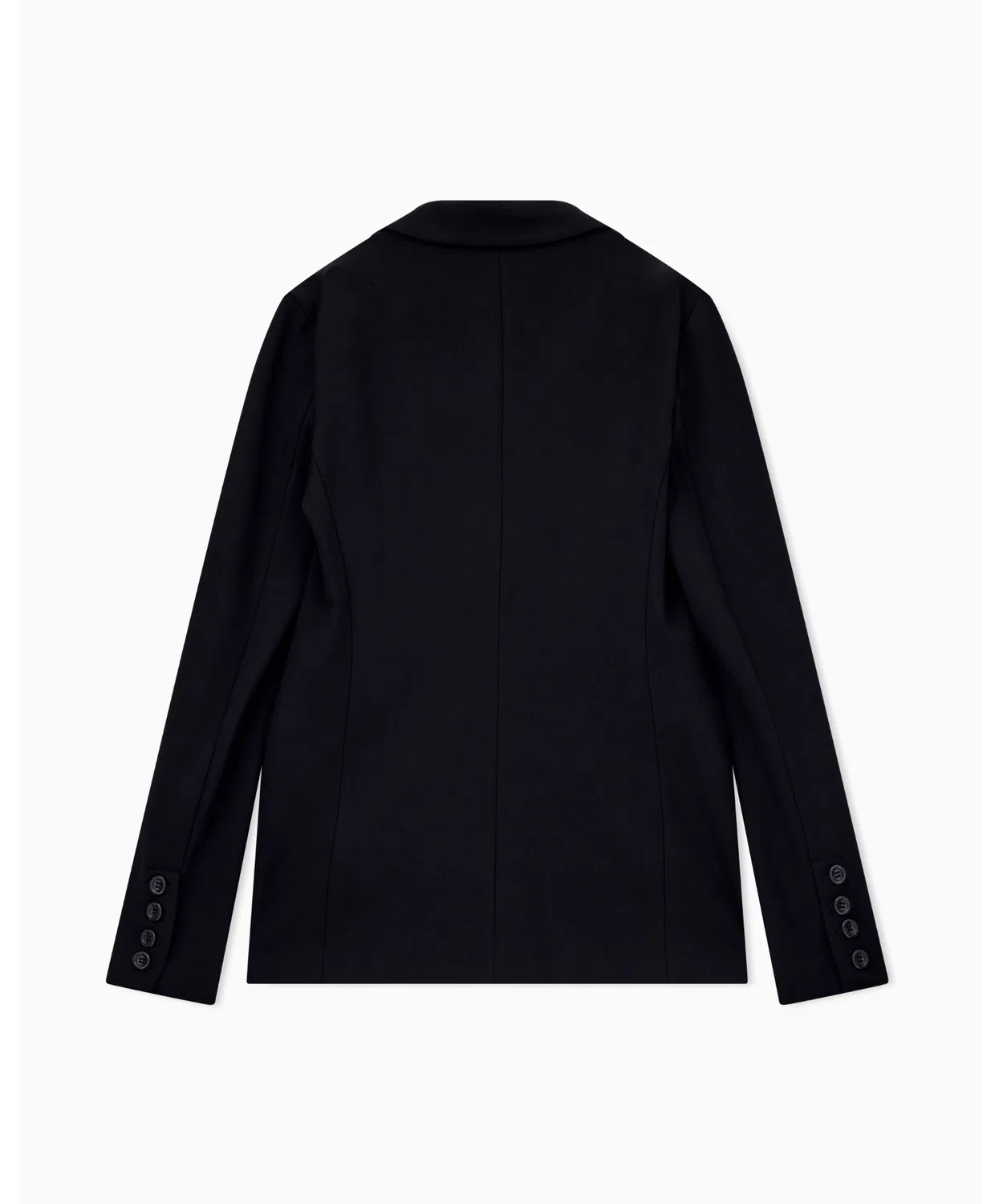 Женский пиджак из эластичного вискозного джерси, свободного кроя, Travel Essential EMPORIO ARMANI, Черный — фото 3