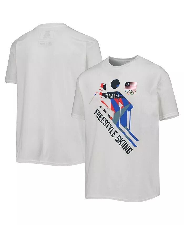 

Белая футболка Big Boys Team USA по фристайлу и разбросанным образцам футболки Outerstuff