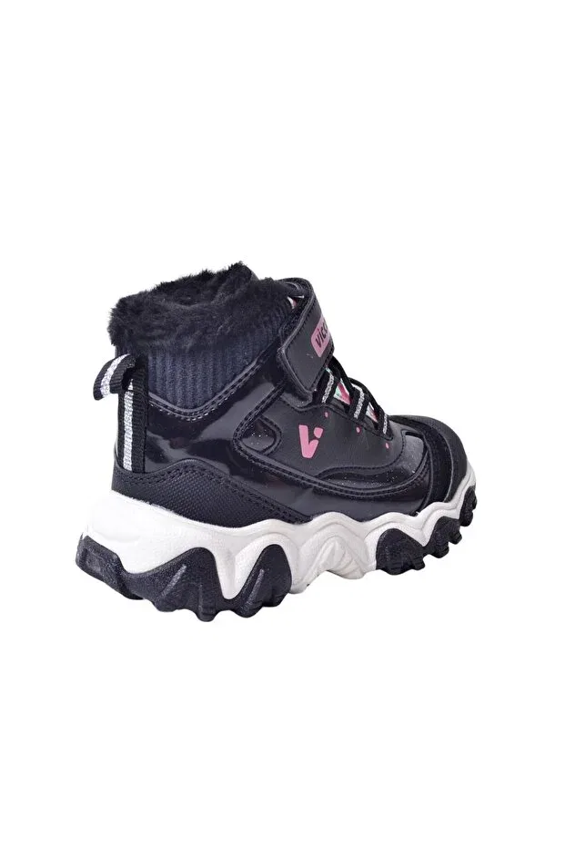 Детские ботинки для девочек на плоском ходу Vicco, Black-81056 — фото 4