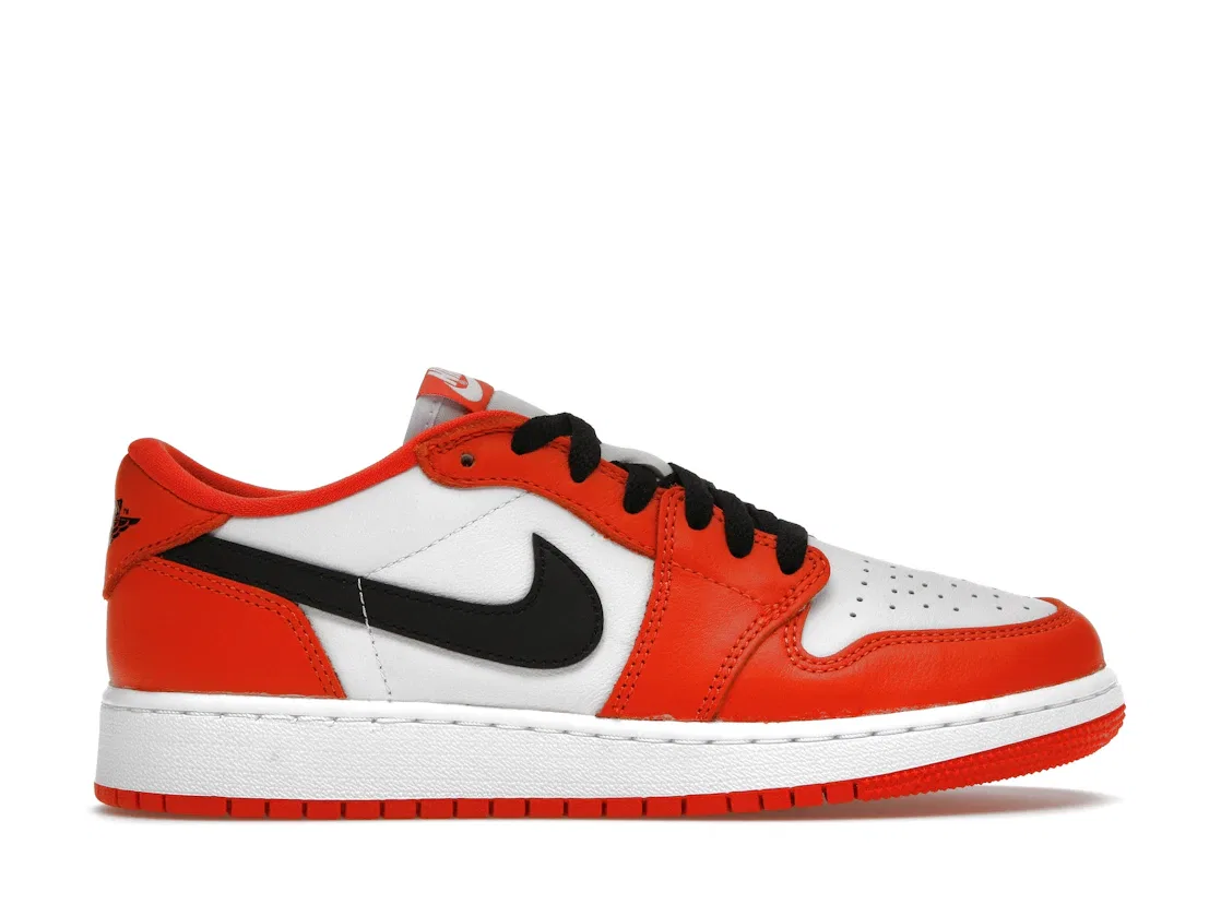 Детские кроссовки с принтом Jordan 1 Low OG Shattered Backboard, Starfish/White-Black