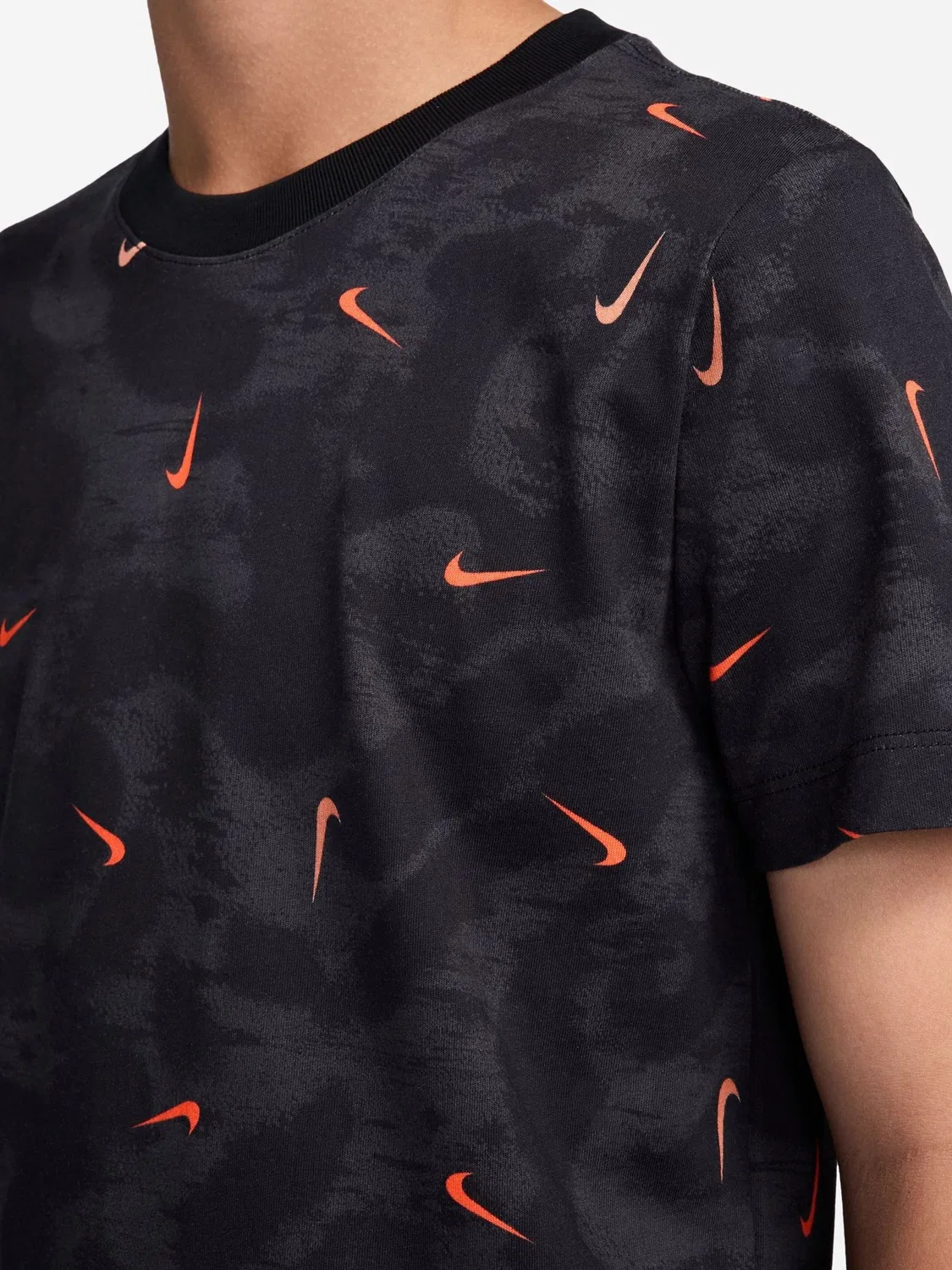 Футболка с принтом Nike Sportswear HBR Nike, черный/красный — фото 3
