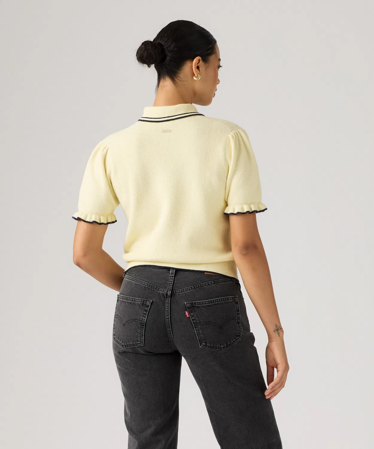 Женское поло с коротким рукавом Super Soft Summer Polo Levi's, Желтый — фото 3