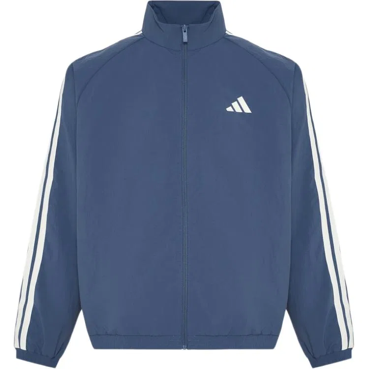 Мужская куртка с воротником-стойкой Adidas, Blue/White