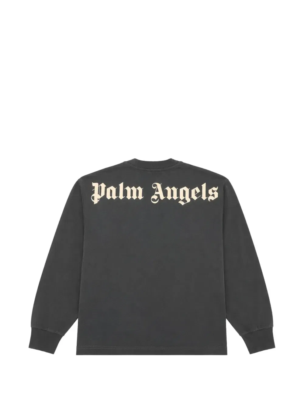 Футболка с длинным рукавом с принтом логотипа Palm Angels Kids, черный — фото 2