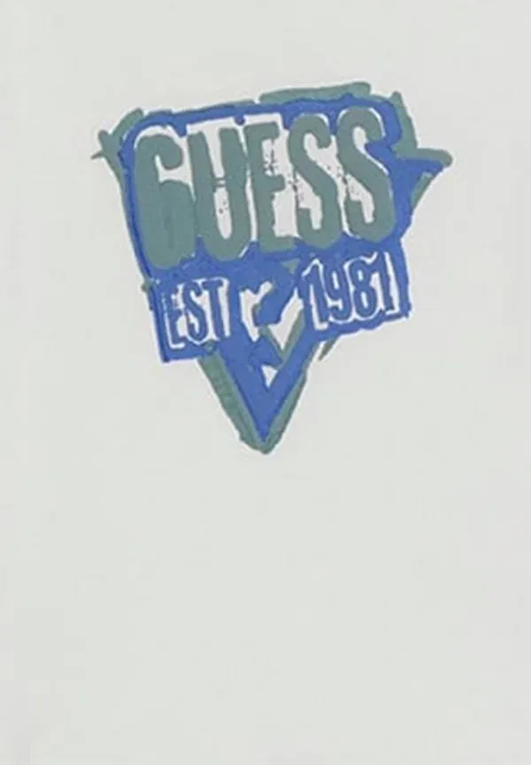 Полный детский комплект - шорты Guess, белый/синий — фото 3