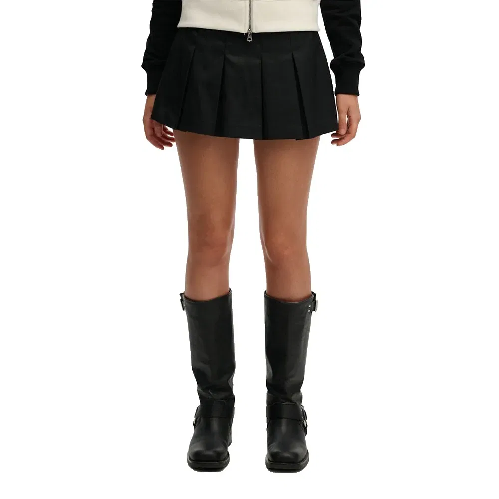 Юбка-шорты Mini Pleated Superdry, черный