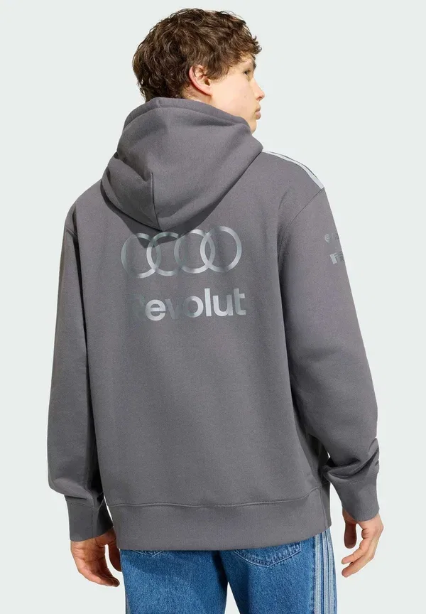 Толстовка с капюшоном для пилота команды Audi Revolut F1 Adidas Performance, серый