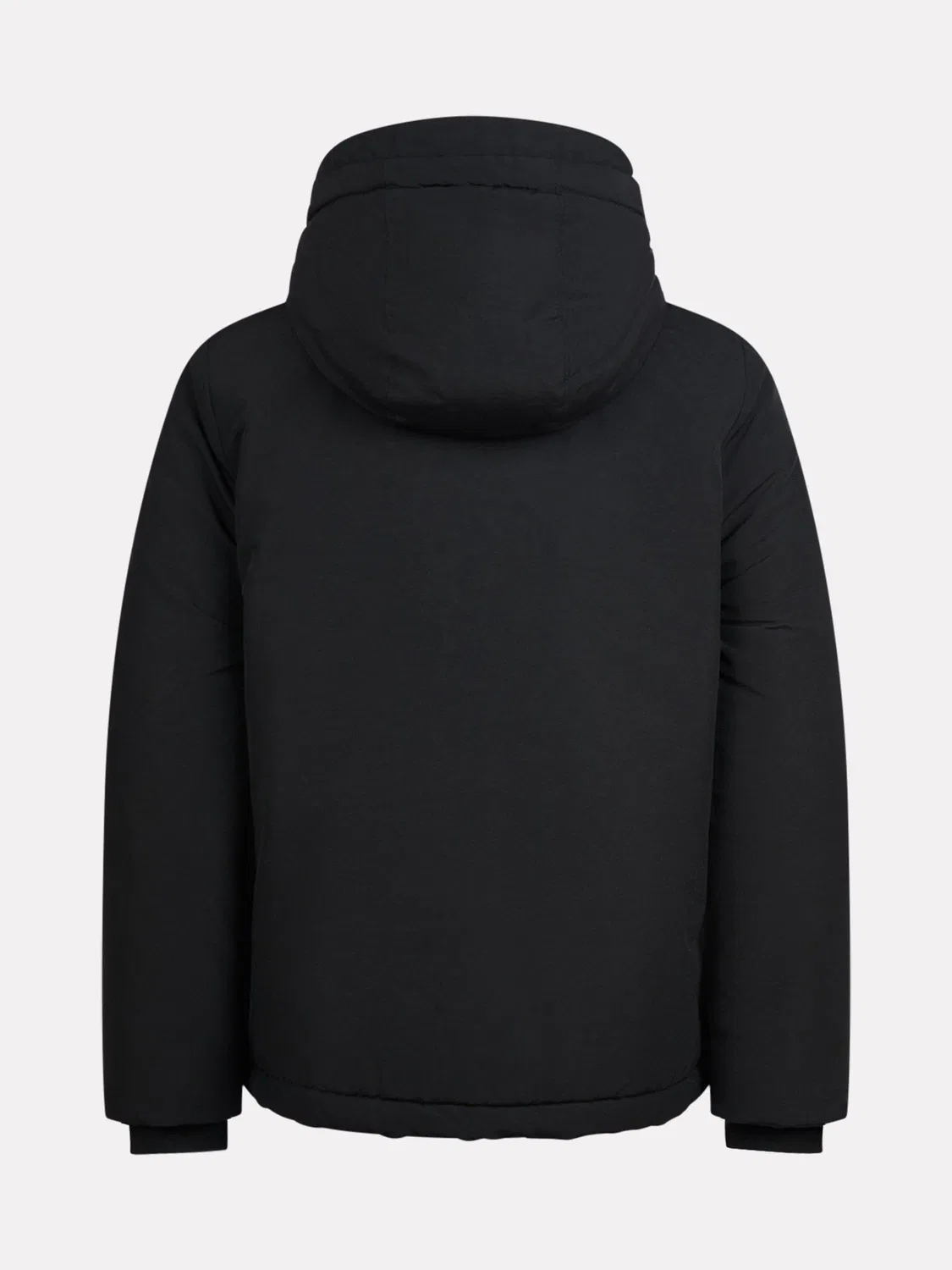 Пуховик детский New Balance, Lifestyle Contrast Puffer Hoodie, Black — фото 2