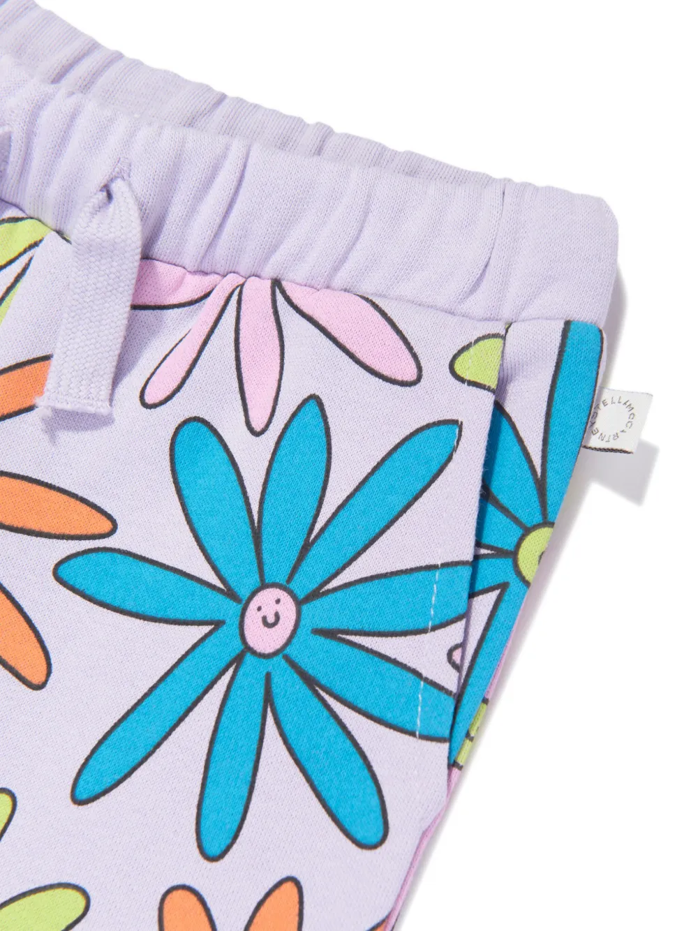 Брюки с цветочным принтом Stella McCartney Kids, фиолетовый — фото 4