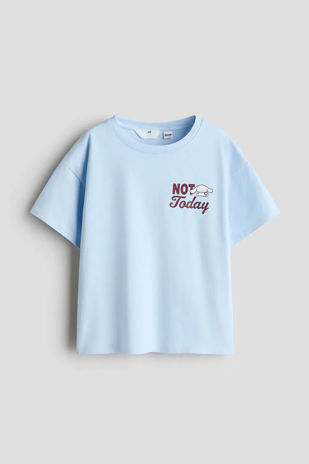 Хлопковая футболка с принтом H&M, Helles Mattblau/Cinnamoroll
