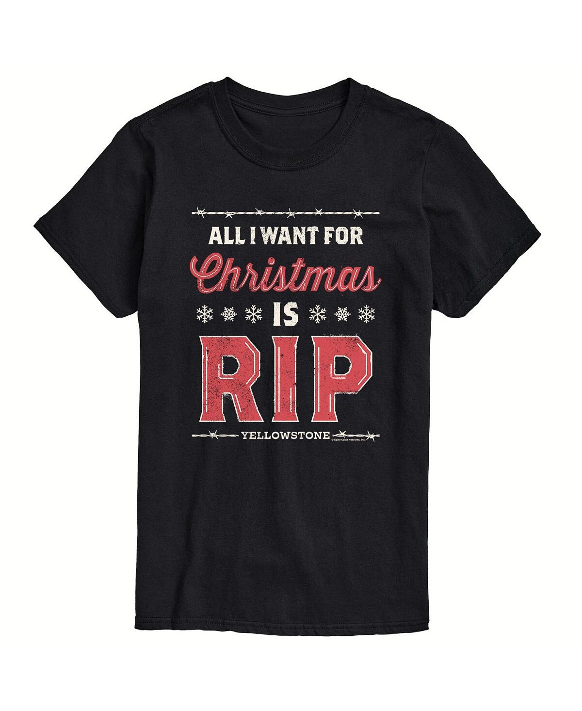 

Мужская футболка yellowstone all want for christmas rip AIRWAVES, черный