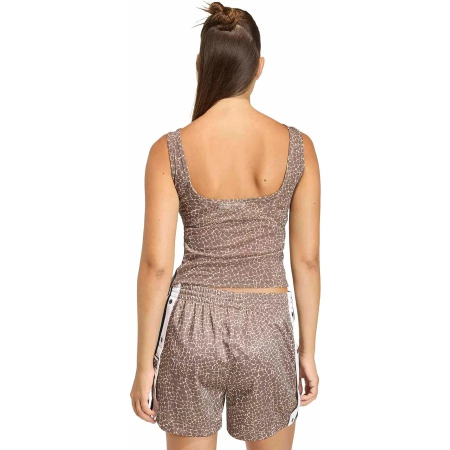 Спортивный топ-майка Aop Tank Top adidas, Коричневый — фото 2