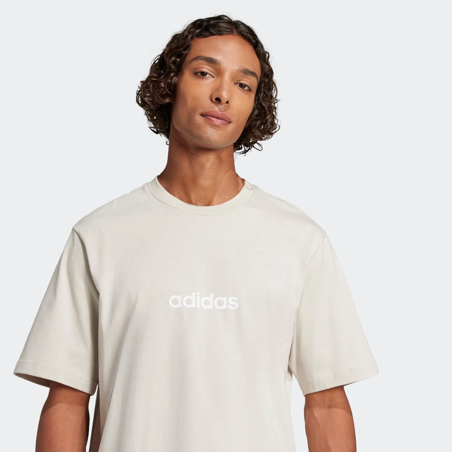 Детская футболка с заниженными плечами Adidas Sportswear, Wonder Alumina/White — фото 3