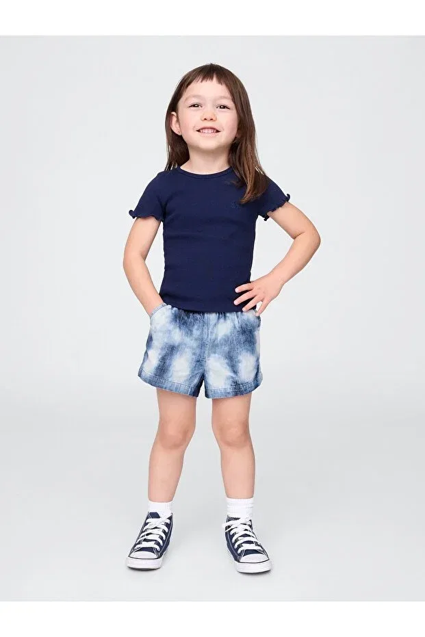Детские шорты для девочек джинсовые Gap, Blue-000