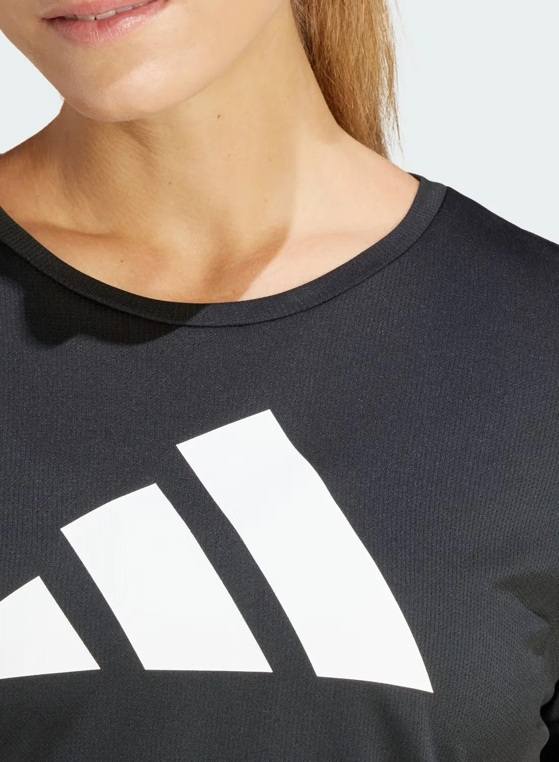 Футболка дышащая Run It Adidas, черный — фото 3
