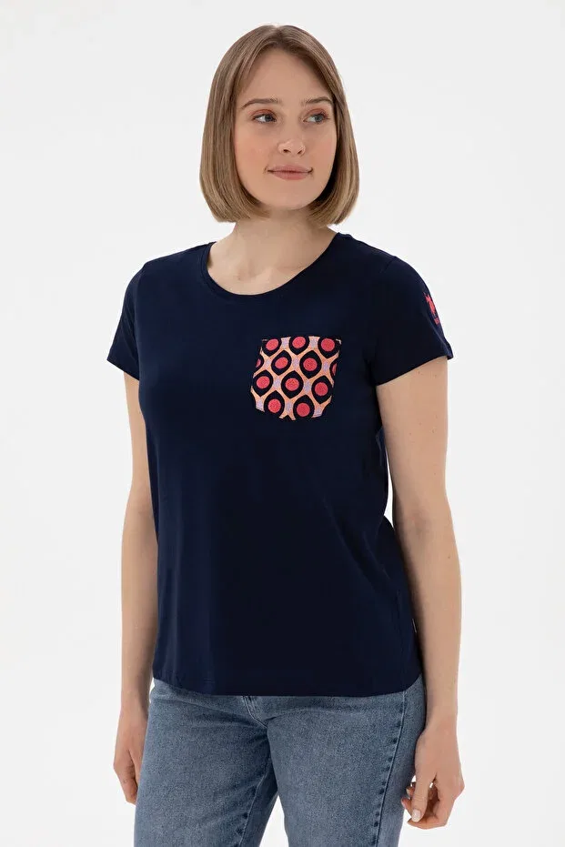 Женская футболка с коротким рукавом U.S. Polo Assn., Navy Blue