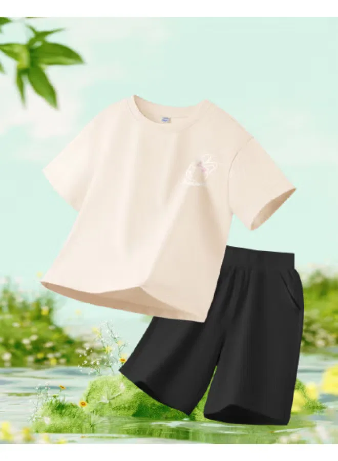 Jeanswest Комплект летний с коротким рукавом, абрикосовый