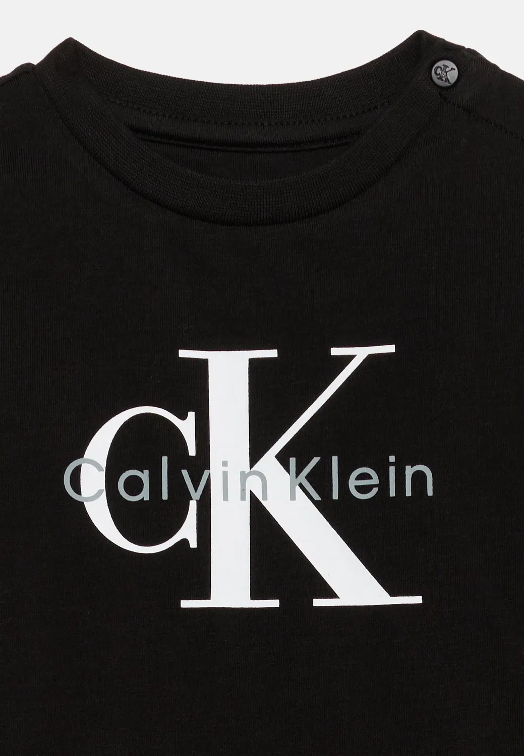 Футболка унисекс с длинными рукавами Monologo Calvin Klein Jeans, Black — фото 3