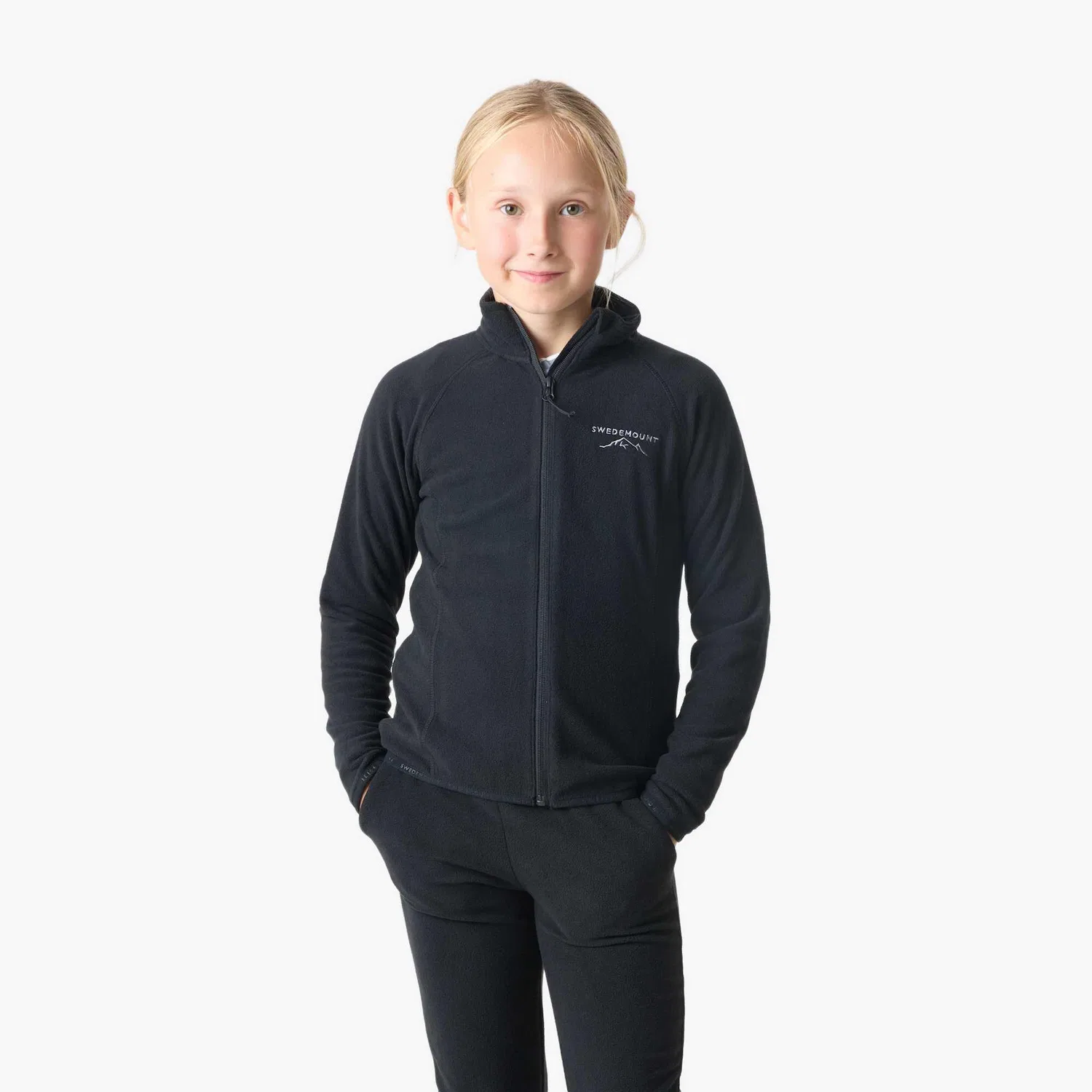 Детская флисовая куртка Geilo II Hiking Fullzip Swedemount, Schwarz