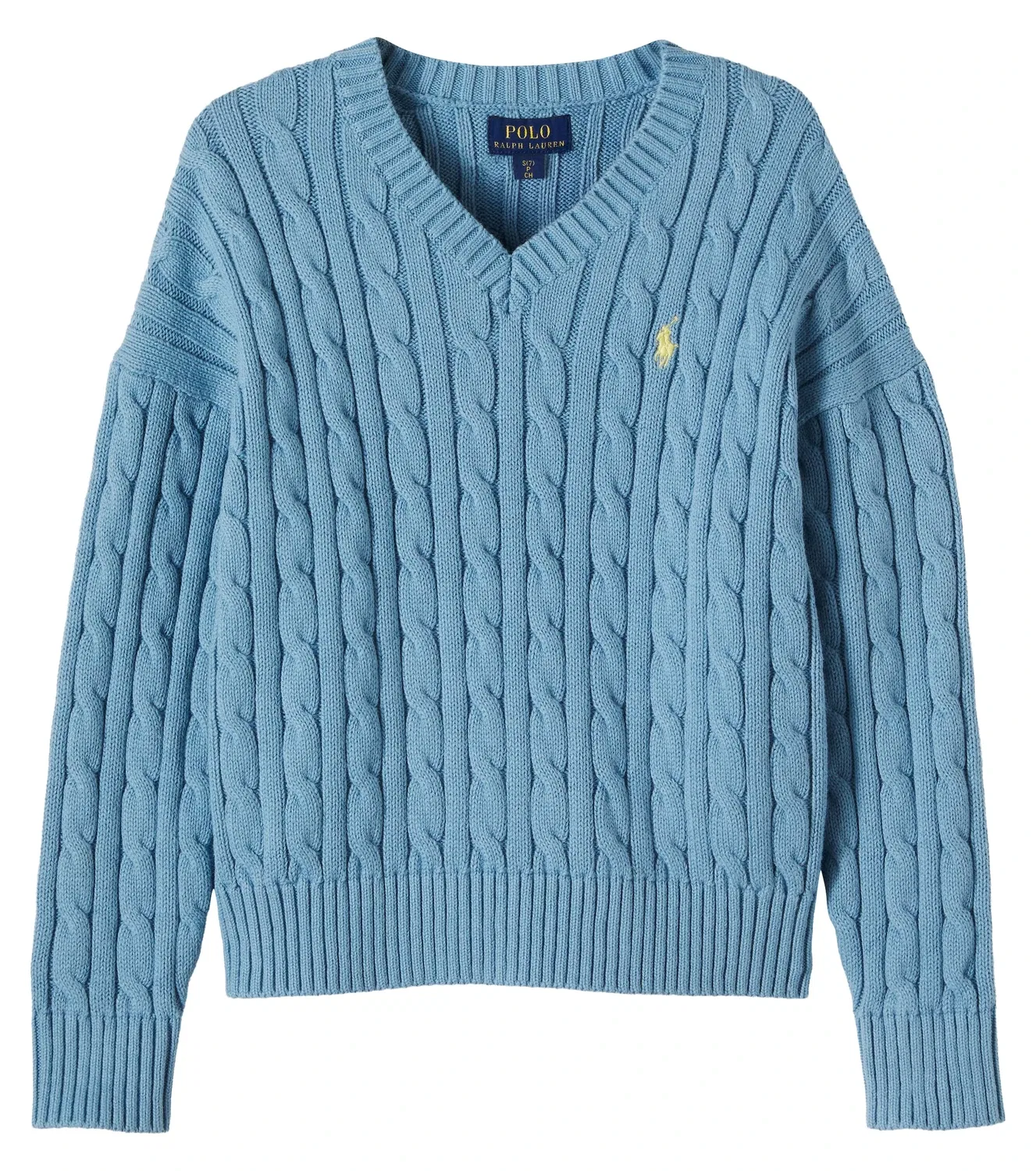 Джемпер с V-образным вырезом Polo Ralph Lauren Kids, синий