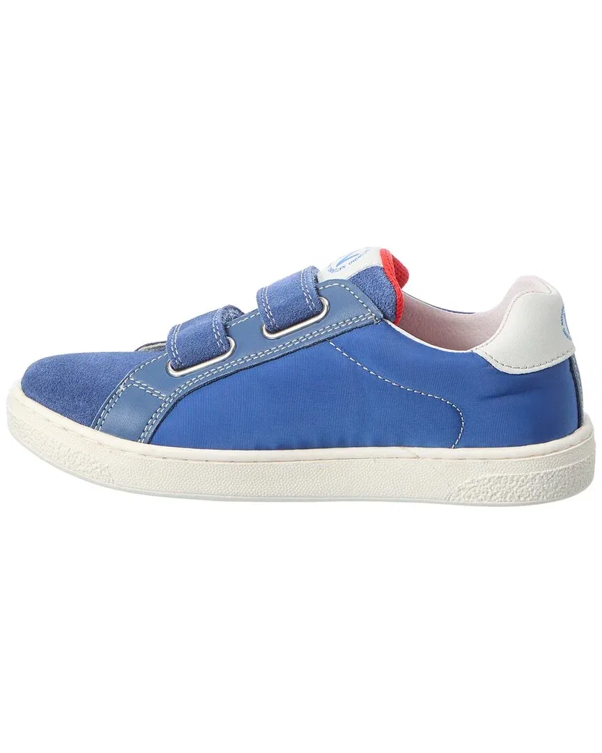 Детские кроссовки на двойной липучке Naturino Pinn Nylon & Suede, синий — фото 2