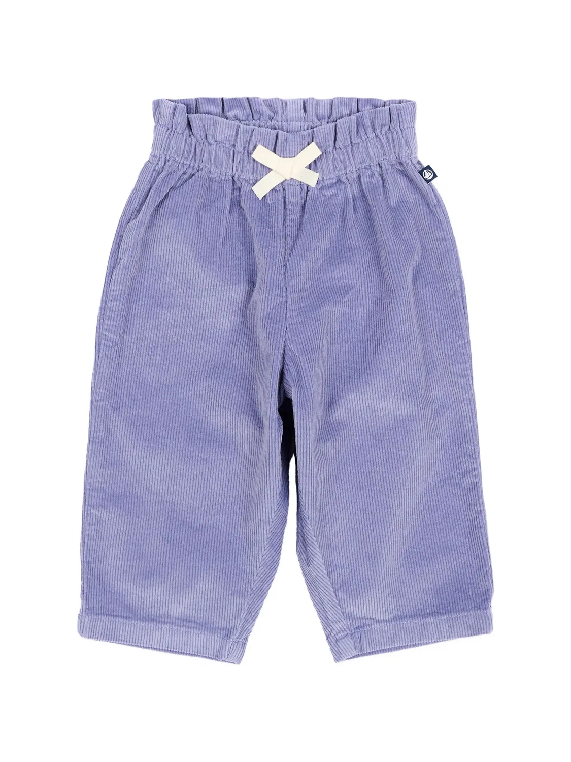 Вельветовые брюки с бантом Petit Bateau, фиолетовый