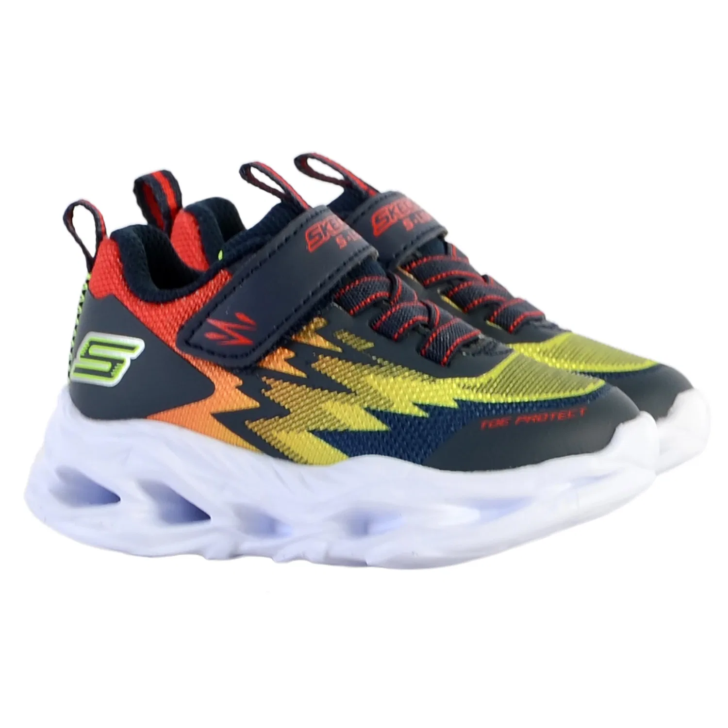 Детские кроссовки со светящейся подошвой VORTEX-FLASH ZORENT Skechers, Blau Rot — фото 3