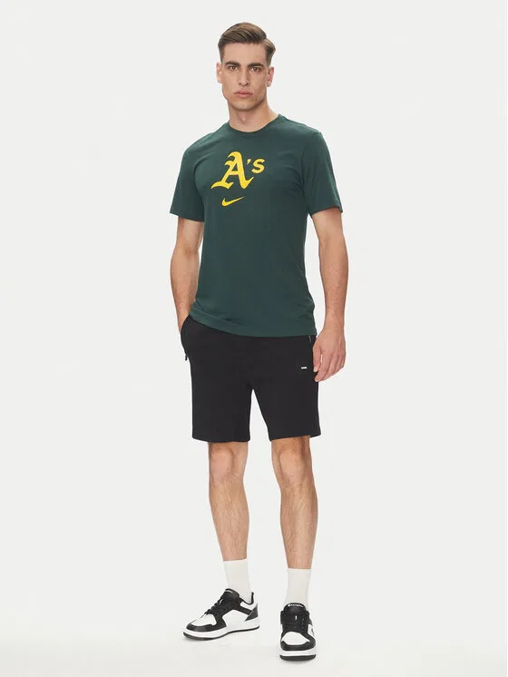 Футболка regular fit Nike, зеленый — фото 2