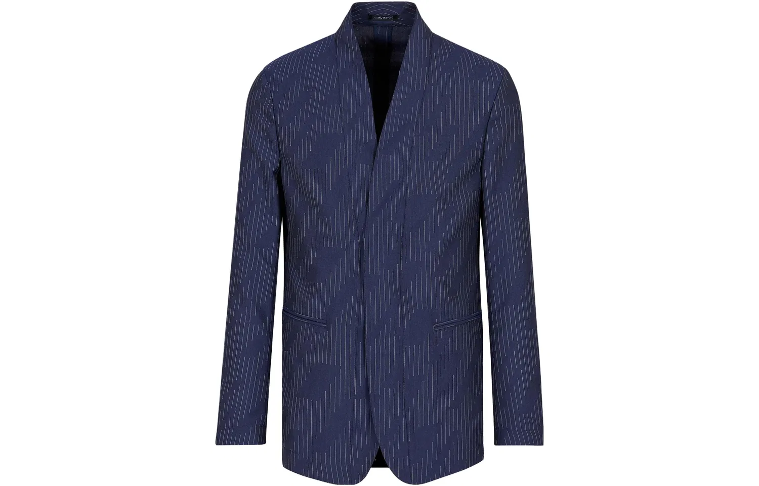 Мужской деловой костюм с воротником EMPORIO ARMANI, Blue