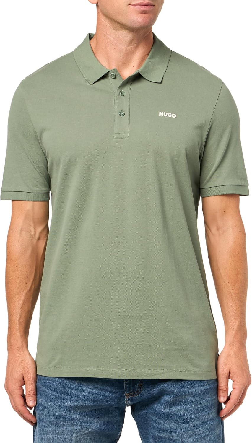 

HUGO Мужская поло с коротким рукавом Regular Fit, Green Wreath, Зеленый, HUGO Мужская поло с коротким рукавом Regular Fit, Green Wreath